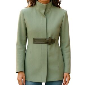 Itala Testino Spring Green Alpaca/Wool Jacket M